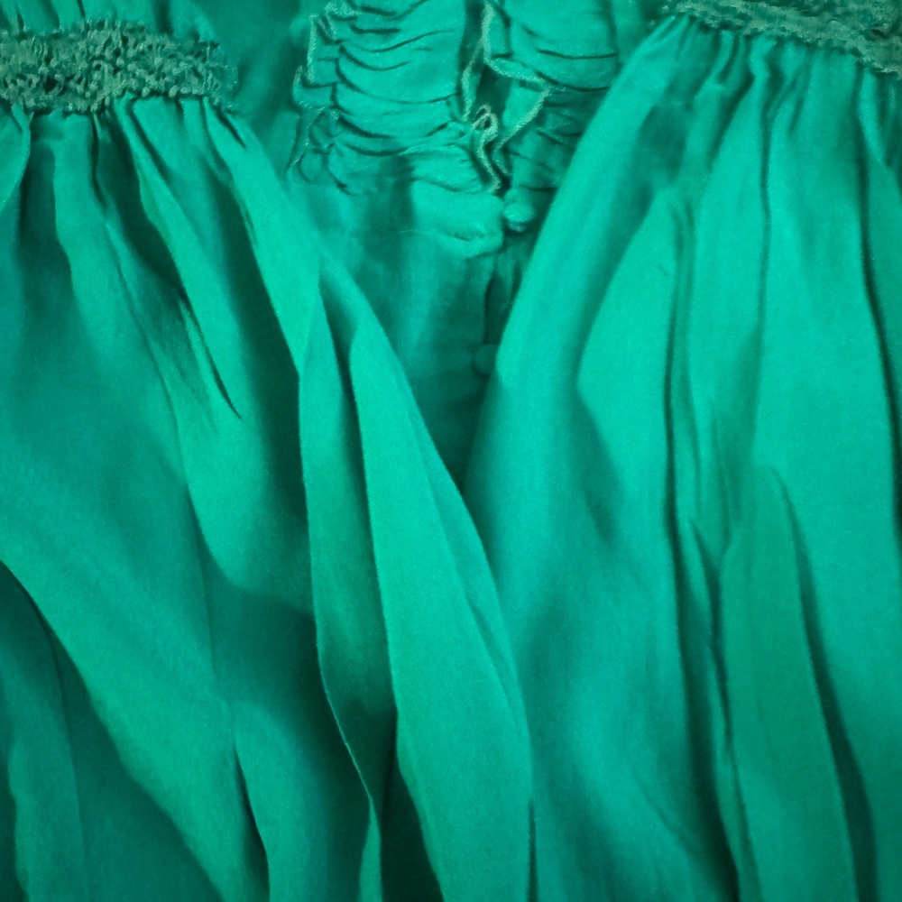 Chic Teal Long Sleeve Maxi Dress - Picture 11 of 15